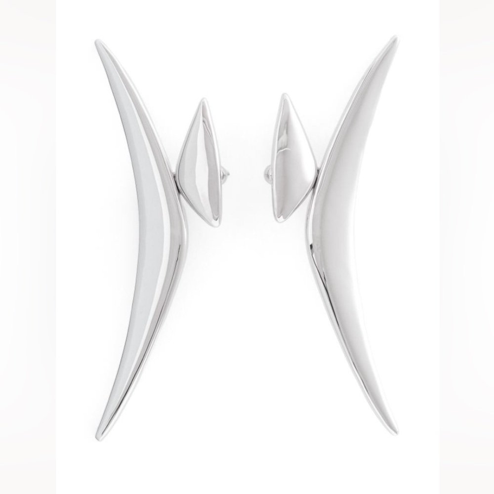 Thierry Mugler for H&M boomerang earrings